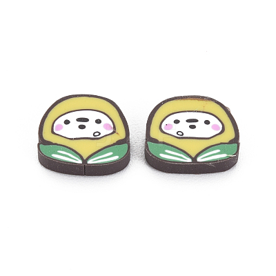 Autumn Theme Handmade Polymer Clay Cabochons CLAY-N006-126-1