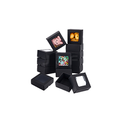 Square Kraft Paper Storage Gift Boxes CON-WH0095-100B-02-1