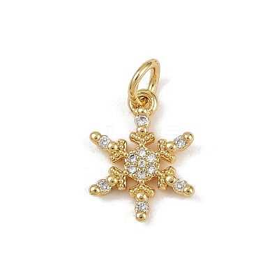 Brass Micro Pave Cubic Zirconia Charms LS-KK-H077-02G-04-1