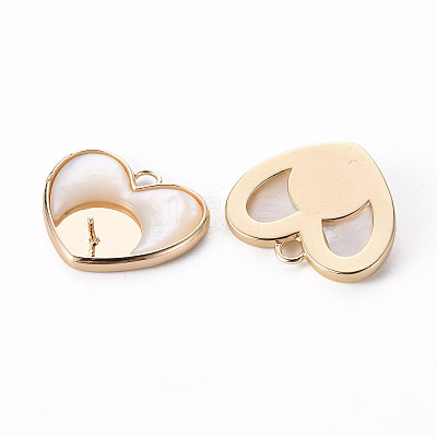 Brass Peg Bails Pendants KK-Q765-009A-NF-1