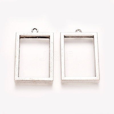 Rack Plating Alloy Photo Locket Pendants PALLOY-WH0068-03AS-1