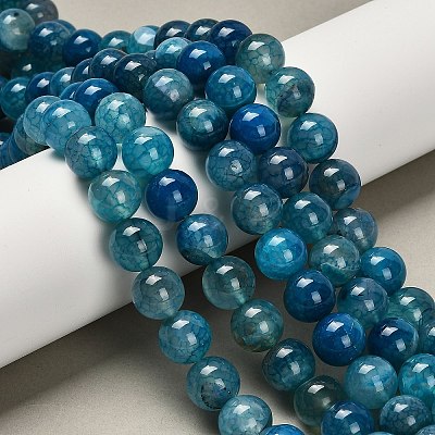 Dyed Natural Agate Beads Strands G-G203-10I-12mm-1