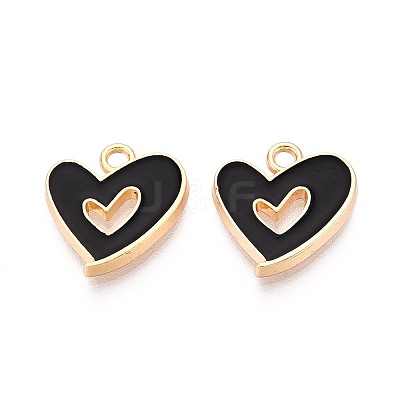 Alloy Enamel Pendants PALLOY-T092-27G-01-1