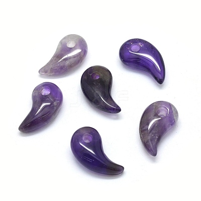 Natural Amethyst Pendants G-O175-33A-1