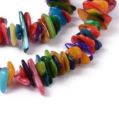 Natural Shell Chip Beads Strands SHZM007-1