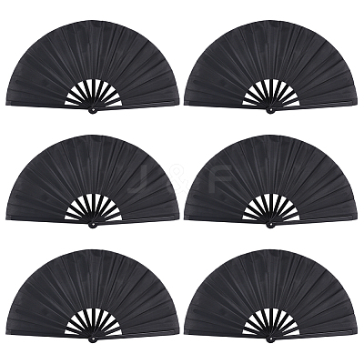 Oxford Cloth & Plastic Folding Fan AJEW-WH0696-500B-1