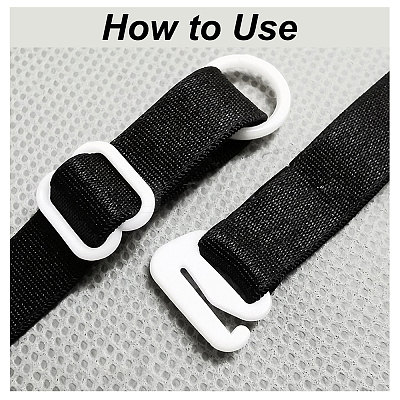 270Pcs 9 Style Plastic Underwear Strap Adjustment Buckles AJEW-GF0005-72-1