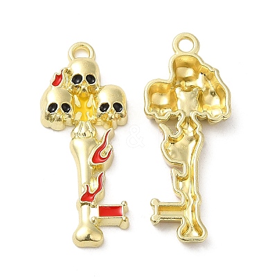 Alloy Enamel Pendant PALLOY-H128-05G-1