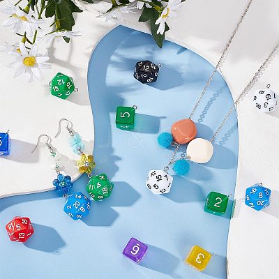 28Pcs 2 Style Acrylic Pendants OACR-PH0001-83-1