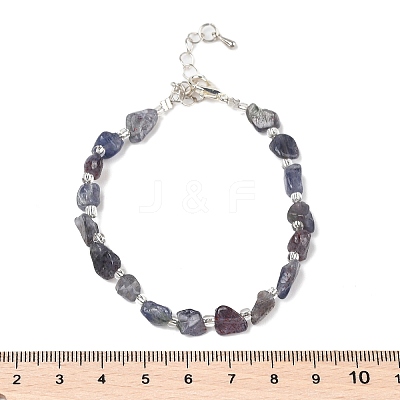 Natural Iolite Chips Bracelets for Women BJEW-H623-01S-03-1