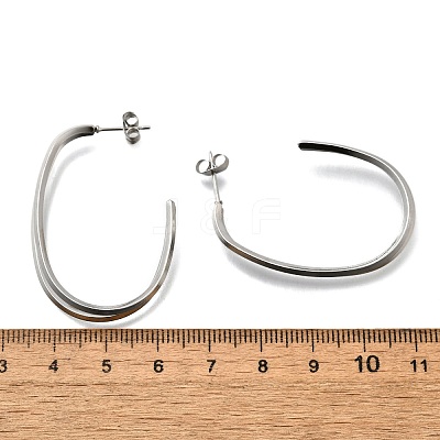304 Stainless Steel Stud Earrings EJEW-F361-22P-1