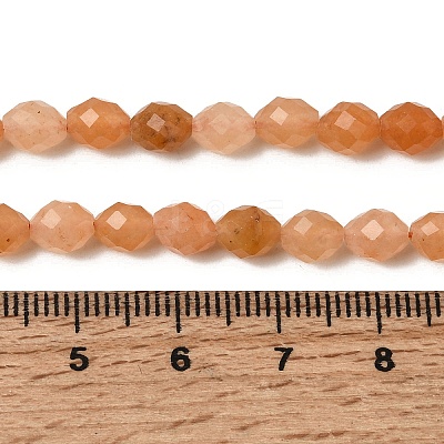 Natural Red Aventurine Beads Strands G-K376-F15-01-1