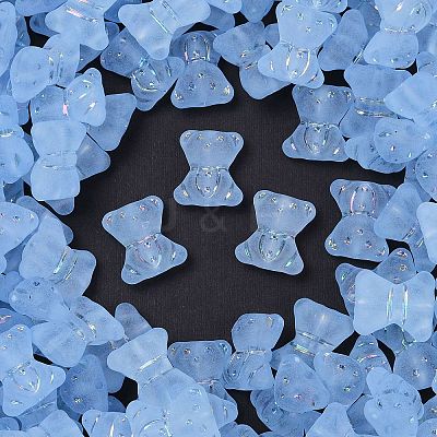 Frosted Transparent Acrylic Beads X1-OACR-P029-20B-04-1