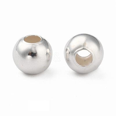 925 Sterling Silver Beads STER-T002-241S-8mm-1
