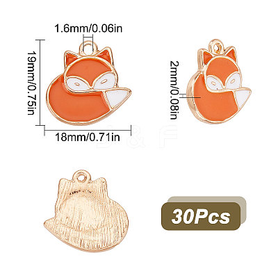 30Pcs Rack Plating Alloy Pendants ENAM-SC0003-24-1