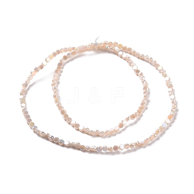 Electroplate Glass Beads Strands GLAA-E036-04C-1
