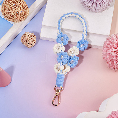 Hand-woven Flower Pendant Decorations KEYC-TAC0009-02KCG-04-1