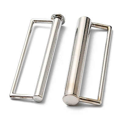 Alloy Belt Strap Buckles PALLOY-F302-02B-P-1