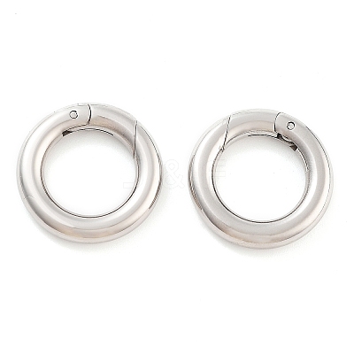 Non-Tarnish 316 Stainless Steel Spring Gate Rings LS-STAS-M296-01P-C-01-1