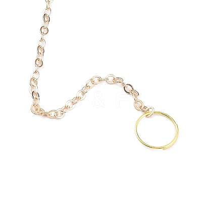 Glass Teardrop Big Pendant Decorations HJEW-M005-05B-G-1