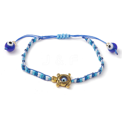 Glass Seed Beaded Braided Beads Bracelets for Women BJEW-MZ00122-02-1