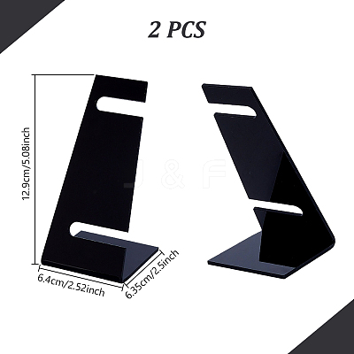 L Shaped Acrylic Watch Display Stands ODIS-WH0086-081A-1