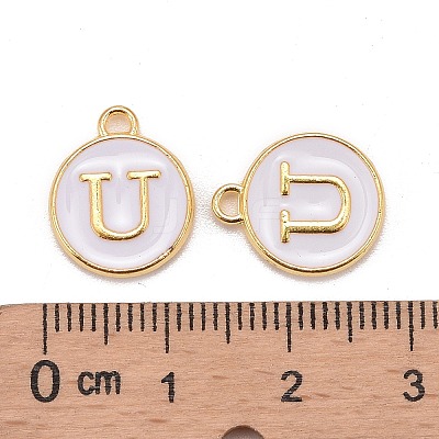 Golden Plated Alloy Charms LS-ENAM-S118-01U-1