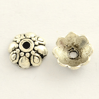 Tibetan Style Zinc Alloy Flower Bead Caps LS-TIBE-Q033-28-1