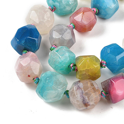 Natural Agate Beads Strands G-P535-B02-01-1