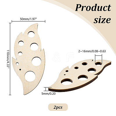 Unfinished Wood Pendants WOOD-WH0026-37B-01-1