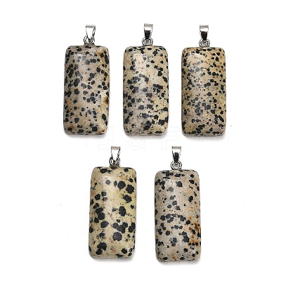 Natural Dalmatian Jasper Pendants GG-CBAA0EE-01P-09-1