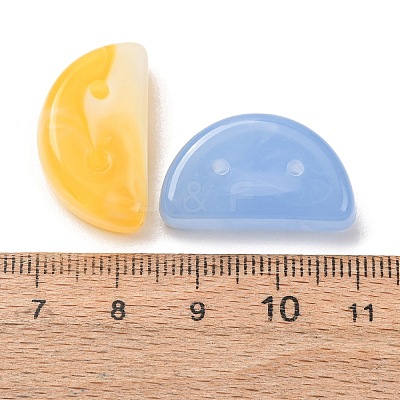 Two-Tone Imitation Gemstone Acrylic Beads AC-CBA7B05-23-1