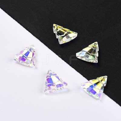 Glass Rhinestone Pendants RGLA-O002-A01-001AB-1