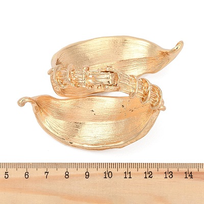 Alloy Cuff Bangles for Women BJEW-S166-01G-1