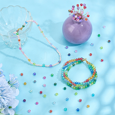 1440Pcs 24 Colors Transparent Acrylic Beads MACR-PH0001-98-1