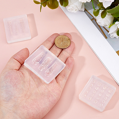 3Pcs 3 Styles Nail Art Silicone Molds MRMJ-FH0001-48-1