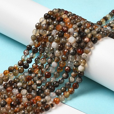Natural Agate Beads Strands G-H302-A01-03-1