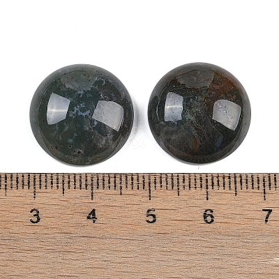 Natural Indian Agate Cabochons G-T020-18mm-38-1