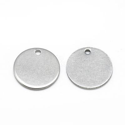 Tarnish Resistant 201 Stainless Steel Stamping Blank Tag Charms X-STAS-Q213-02-15mm-1