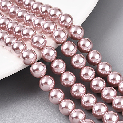 Glass Pearl Beads Strands HY-G002-01D-05-1