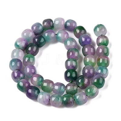 Dyed Natural White Jade Beads Strands G-T138-D21-1