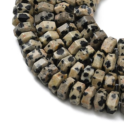Natural Dalmatian Jasper Beads Strands G-G317-A16-3x6mm-1