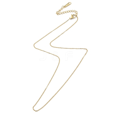 Ion Plating(IP) 304 Stainless Steel Curb Chain Necklace for Men Women X-NJEW-M200-02G-1