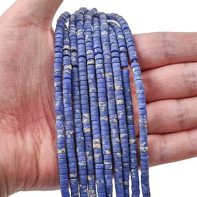 Dyed Synthetic Imperial Jasper Beads Strands G-Z089-A03-G-1