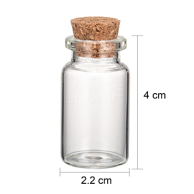 Glass Jar Glass Bottles X4-AJEW-H004-7-1-1
