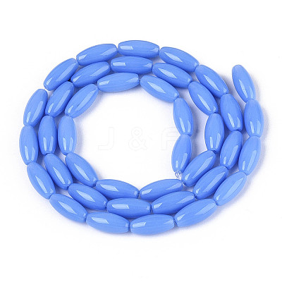 Opaque Glass Beads Strands GLAA-T028-15P-03-1