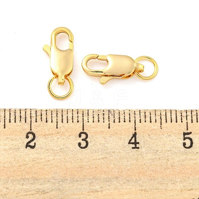 Brass Lobster Claw Clasps KK-M286-01G-1