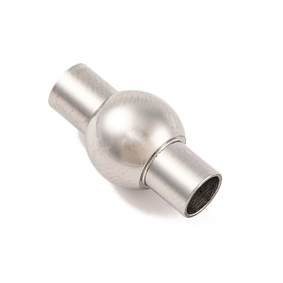 Tarnish Resistant 304 Stainless Steel Magnetic Clasps with Glue-in Ends LS-STAS-E049-19-1