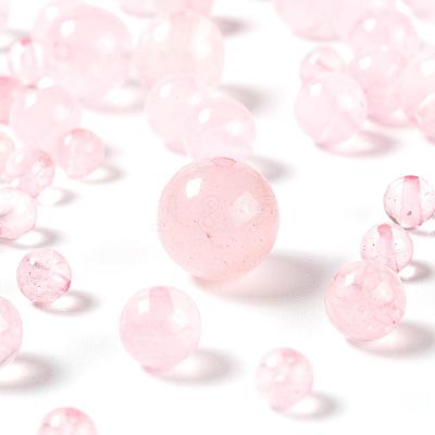340Pcs 4 Sizes Natural Rose Quartz Beads Strands G-LS0001-13-1