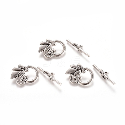 Tibetan Style Alloy Toggle Clasps TIBE-L003-034AS-1